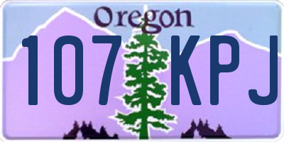 OR license plate 107KPJ