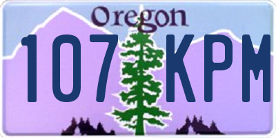 OR license plate 107KPM