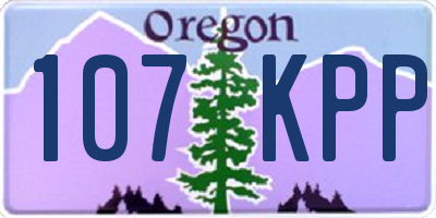OR license plate 107KPP