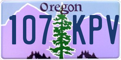 OR license plate 107KPV