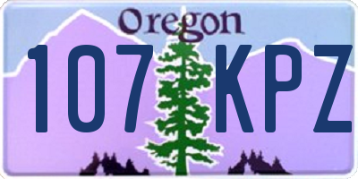OR license plate 107KPZ