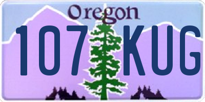 OR license plate 107KUG