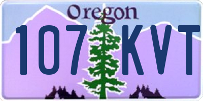 OR license plate 107KVT
