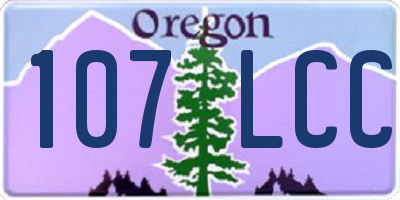 OR license plate 107LCC