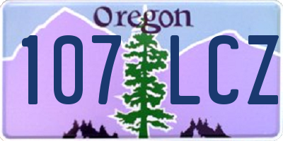 OR license plate 107LCZ