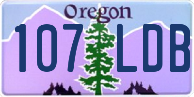 OR license plate 107LDB