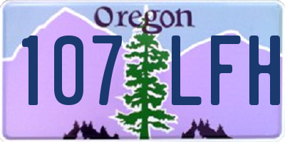 OR license plate 107LFH