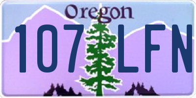 OR license plate 107LFN