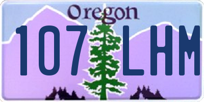 OR license plate 107LHM