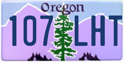 OR license plate 107LHT