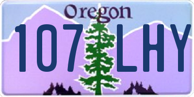 OR license plate 107LHY