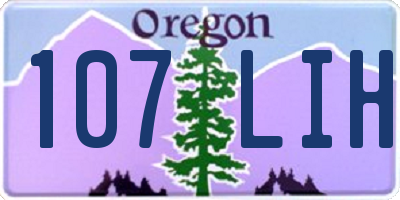 OR license plate 107LIH