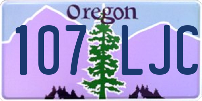 OR license plate 107LJC