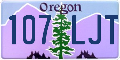 OR license plate 107LJT