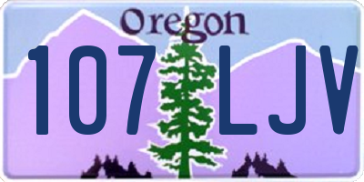 OR license plate 107LJV