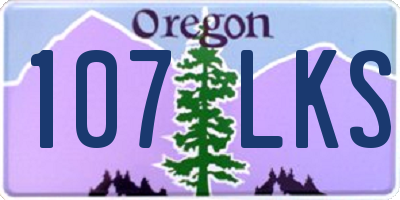 OR license plate 107LKS
