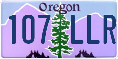 OR license plate 107LLR
