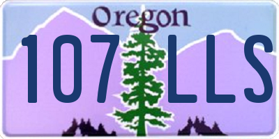 OR license plate 107LLS
