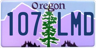 OR license plate 107LMD
