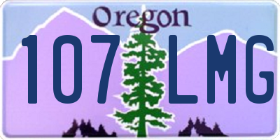 OR license plate 107LMG