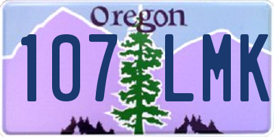 OR license plate 107LMK