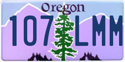 OR license plate 107LMM