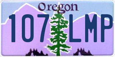OR license plate 107LMP