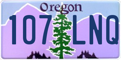 OR license plate 107LNQ