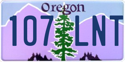OR license plate 107LNT