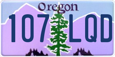 OR license plate 107LQD