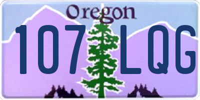 OR license plate 107LQG