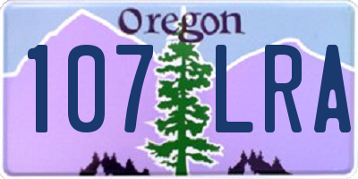 OR license plate 107LRA