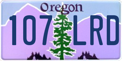 OR license plate 107LRD