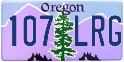 OR license plate 107LRG
