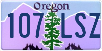 OR license plate 107LSZ