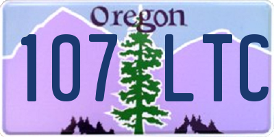 OR license plate 107LTC