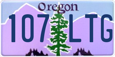 OR license plate 107LTG