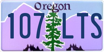 OR license plate 107LTS