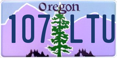 OR license plate 107LTU