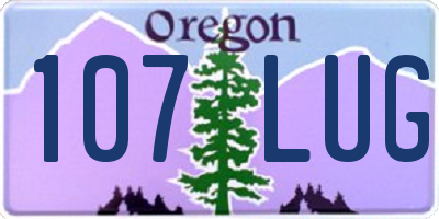 OR license plate 107LUG