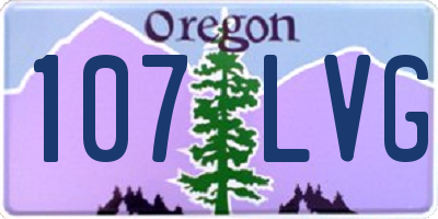 OR license plate 107LVG