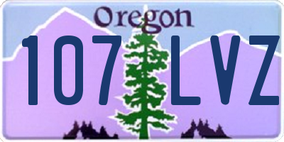 OR license plate 107LVZ