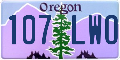 OR license plate 107LWO