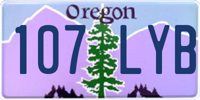 OR license plate 107LYB