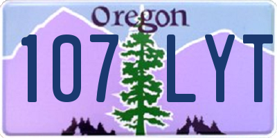 OR license plate 107LYT