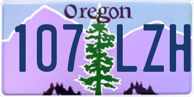 OR license plate 107LZH