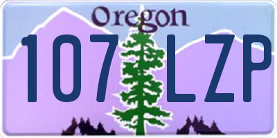 OR license plate 107LZP