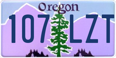 OR license plate 107LZT