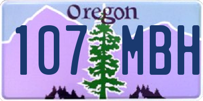 OR license plate 107MBH