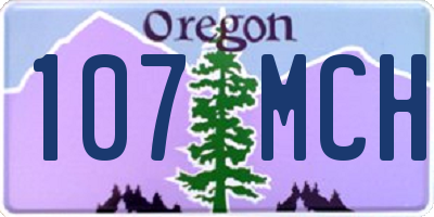 OR license plate 107MCH